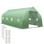Foliekas in tentvorm met 8 ramen 600x300x205 - groen, Tuin en Terras, Kweekspullen, Verzenden, Nieuw