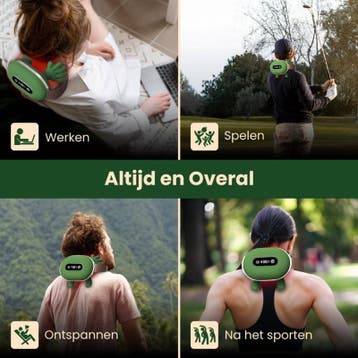 Slimlogy Neck & Shoulder HeatRelax massager 2026 model - Zwa, Ophalen of Verzenden, Nieuw