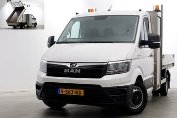 MAN TGE 5.180 2.0 177pk E6 L2H1 Kipper Dubbel Lucht Trekhaak, Gebruikt, Euro 6, MAN, Wit
