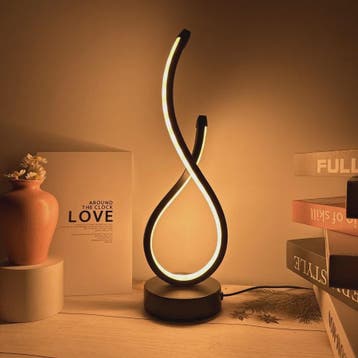 Moderne LED Tafellamp Spiraal - Dimbare Nachtlamp met Kleurt, Huis en Inrichting, Verzenden, Nieuw