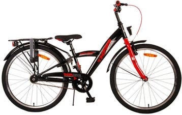 Volare Thombike Kinderfiets - Jongens - 24 inch - Zwart Rood, Fietsen en Brommers, Fietsen | Kinderfietsjes, Ophalen of Verzenden