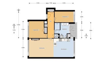 Te Huur 3 Kamer Appartement Mauritsweg In Dordrecht, Dordrecht, Direct bij eigenaar, Appartement, Zuid-Holland