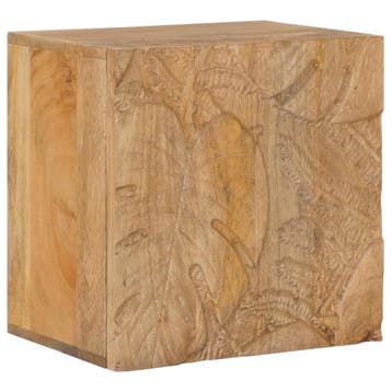 vidaXL Handgemaakt nachtkastje Teakbruin 40x30x40 cm, Minder dan 45 cm, Verzenden, Nieuw, Minder dan 55 cm