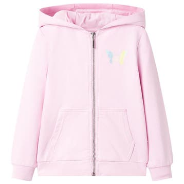 vidaXL Kindervest met capuchon 116 lichtroze, Verzenden, Nieuw