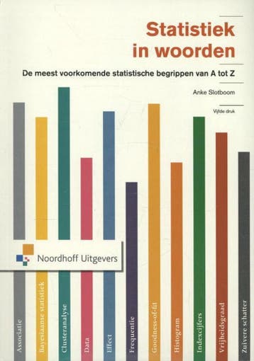 9789001818586 Statistiek in woorden | Tweedehands, Verzenden, Zo goed als nieuw, Anke Slotboom