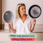 Safecourt Kitchen 3-delige Keramische koekenpan Pannenset, Verzenden, Nieuw