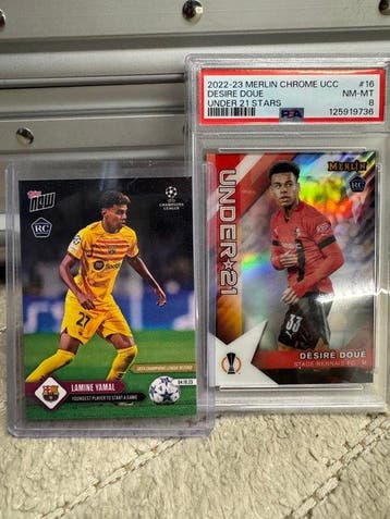 2022/23 Panini Merlin, Topps Now Lamine Yamal, Désiré Doué, Nieuw