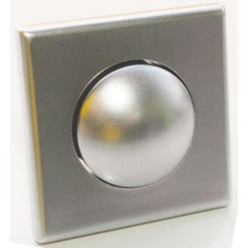 Mini Knop+Ring Vierkant Pushlock Mat Chroom 2st., Caravans en Kamperen, Ophalen of Verzenden, Nieuw