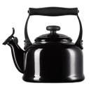 2dekans | Le Creuset Classic Fluitketel 1,6 L – Ebbenhout, Ophalen of Verzenden, Zo goed als nieuw