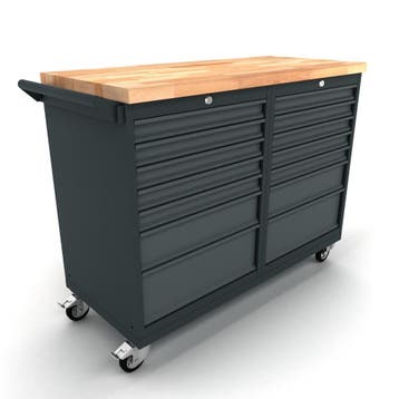 Verrijdbare werkbank 2x7 laden kast, Verzenden, Nieuw
