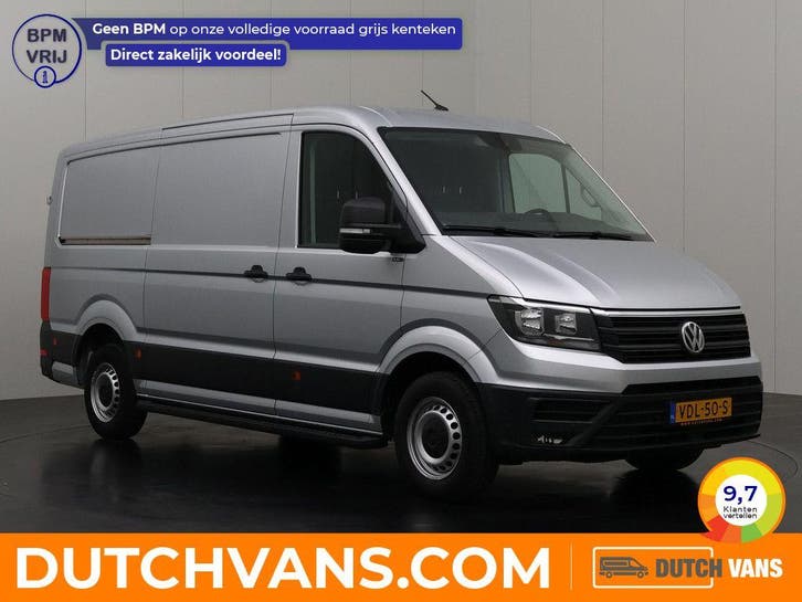 Volkswagen Crafter Bestelbus 2.0TDI | zilver, Auto's, Bestelauto's, Dealer onderhouden, Lease, Automaat, BTW verrekenbaar, Diesel