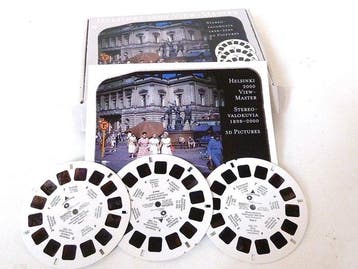 Helsinki 2000 special viewmasterr set of 3 reels and book -