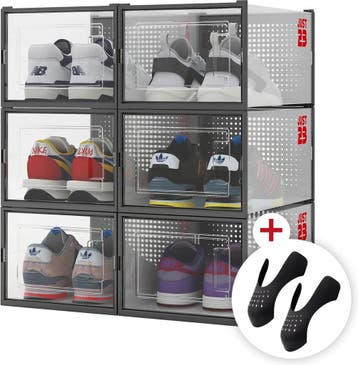 JUST23 Schoenen opbergsysteem 6PACK - Transparant -, Ophalen of Verzenden, Nieuw