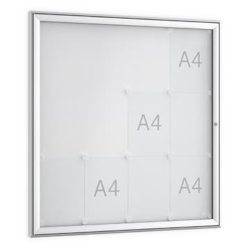 Informatiekast Buiten Draaideur 12x A4 Basic, Nieuw in verpakking