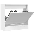 vidaXL Schoenenkast 60x21x57 cm bewerkt hout wit, Verzenden, Nieuw