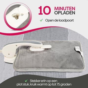 Cheveux Elektrische Kruik - Fleece - Oplaadbare Kruik - 380W, Ophalen of Verzenden, Nieuw