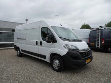 Opel Movano 2.2D 140 L3H2 Airco Camera Radio/Tel/Nav, Stof, Gebruikt, Euro 6, Wit