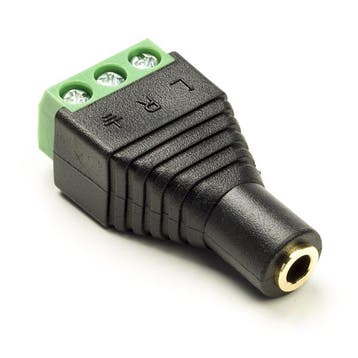 Speaker connector | V | Goobay (Stereo, 3.5 mm, 3-pin), Verzenden, Nieuw
