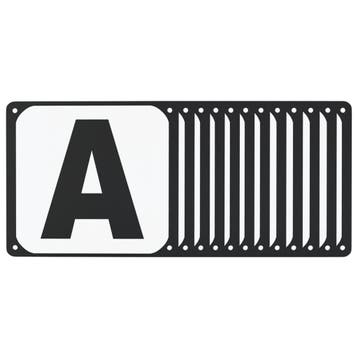 vidaXL Dressuurletters 12 st staal, Dieren en Toebehoren, Verzenden, Nieuw