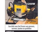 Powerplus Bovenfrees - 1200 W - 6 frezen Ø8mm - 230-240 V, Verzenden, Zo goed als nieuw
