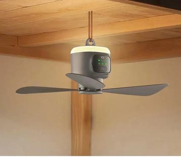 Camping Plafond Ventilator 12000mAh LED met Afstandsbedienin, Verzenden, Nieuw