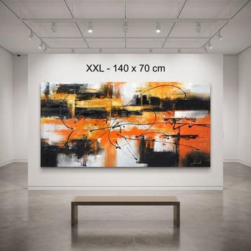 Monika Spiewak - Abstract - Oil Painting Stretched On The