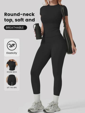 Dames Yogaset: Body-fitting Sneldrogende Sportkleding voor F, Verzenden, Nieuw