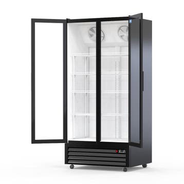 Horeca drank koeling - Glas deur koelkast zwart - 750 L, Ophalen of Verzenden, Nieuw in verpakking, Koelen en Vriezen
