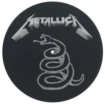 Metallica Black Album Platenspeler Slipmat off. merchandise, Ophalen of Verzenden, Nieuw, Gebruiksvoorwerp