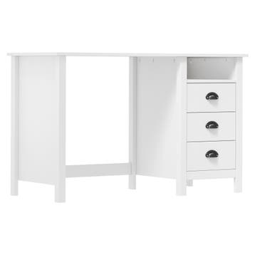vidaXL Bureau Hill 3 lades 120x50x74 cm massief grenenhout, Verzenden, Nieuw