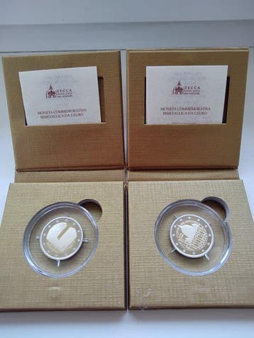 Vaticaan. 2 Euro 2025 Anno Santo + Michelangelo (2, Postzegels en Munten