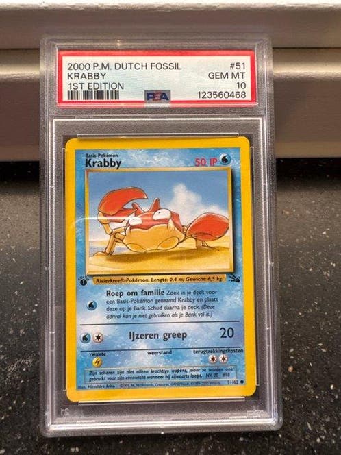 first edition krabby pokemon card Vintage 1998 Topps 1st Edition Blue Label TV Animation Edition #98 Kra –  Pfaltzcraftsmore main image 1