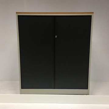 (MDK-106222) Ahrend roldeurkast grijs/zwart, Huis en Inrichting, Kasten | Roldeurkasten en Archiefkasten, Ophalen of Verzenden