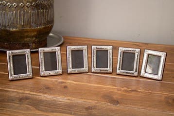 Fotolijst (6) - .925 zilver, Antiek en Kunst