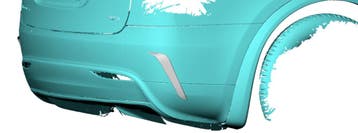 carbon achterbumper canards Tesla Model X, Verzenden