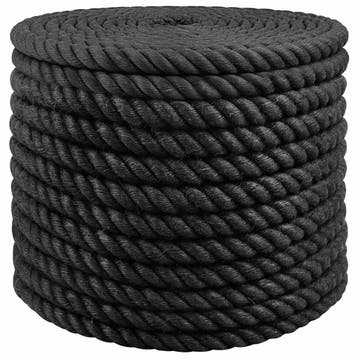 vidaXL Jute Touw 16 Zwart 100% Tossa jute, Verzenden, Nieuw