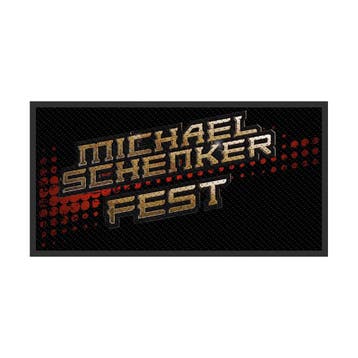 Michael Schenker - Fest Logo - patch officiële merchandise, Verzamelen, Ophalen of Verzenden, Nieuw, Kleding
