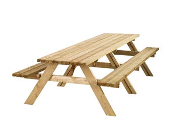 Picknicktafel Harrie Groen Geïmpregneerd - Lengte 300 cm, Nieuw