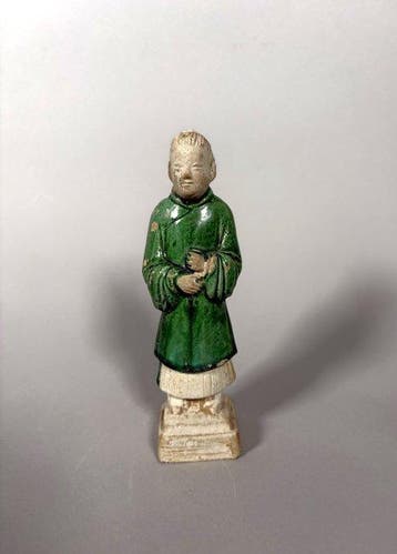 Oud-Chinees, Ming-dynastie Terracotta Dienaar Mingqi - 17.5