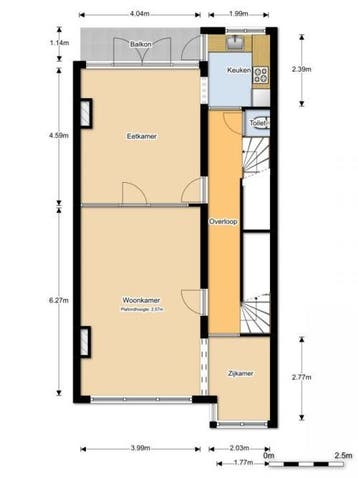 Te Huur 5 Kamer Appartement Schiedamseweg Beneden In Rotterd, Huizen en Kamers, Rotterdam, Direct bij eigenaar, Appartement, Rotterdam