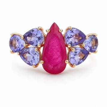 Zonder minimumprijs - Ring - 14 karaat Geel goud - 3.05ct., Nieuw