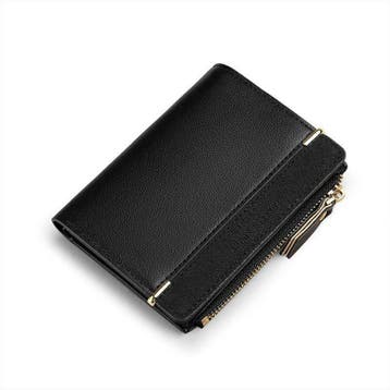 ZILOU Rits portemonnee Compact Zwart [TIP!], Verzenden, Nieuw, Zwart, Overige merken