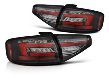 Achterlichten Audi A4 B8 Limousine 12-15 Led Dynamic Zwart, Ophalen of Verzenden, Nieuw