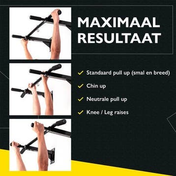 2dekans | Zoluko Professionele Pull Up Bar Wandmontage -, Sport en Fitness, Fitnessmaterialen, Ophalen of Verzenden, Zo goed als nieuw
