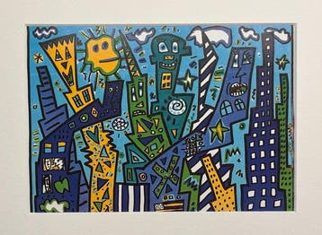 James Rizzi (1950-2011) - TIC TAC TOE N THE CITY