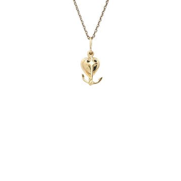 Gouden hanger geloof, hoop en liefde 14 karaat, Verzenden, Zo goed als nieuw, Goud