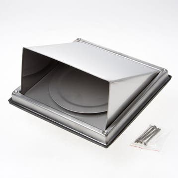 OUTLET Weckx Gevelklep rooster RVS 125mm, Doe-het-zelf en Verbouw, Ventilatie en Afzuiging, Ophalen of Verzenden, Nieuw