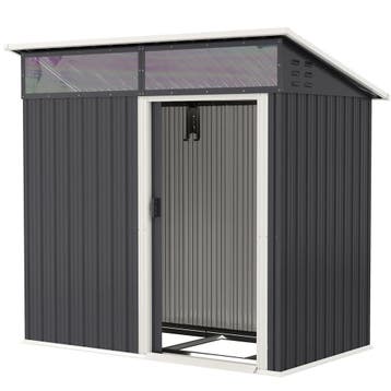 TRUUSK Metalen Tuinhuis 1,9m² - 195x122x182cm - Met Funderin, Verzenden