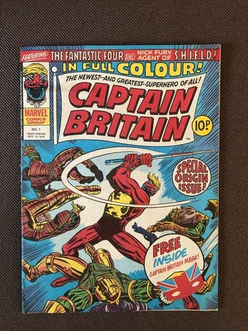 Captain Britain #1 - 1 Comic - Eerste druk - 1976, Nieuw