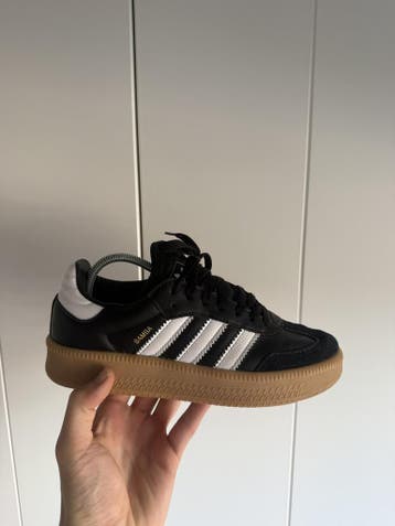 Adidas Samba Plateau – Zwart/Wit – Maat 38, Zwart, Verzenden, Adidas, Sneakers of Gympen